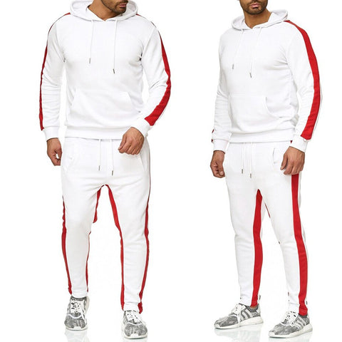 ZOGAA Brand Mens Gyms Casual Tracksuit Two Piece Sets Fitness Men Sweat Suit 2 Pieces Tops And Pants Set For Male Outfits