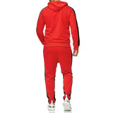 ZOGAA Brand Mens Gyms Casual Tracksuit Two Piece Sets Fitness Men Sweat Suit 2 Pieces Tops And Pants Set For Male Outfits